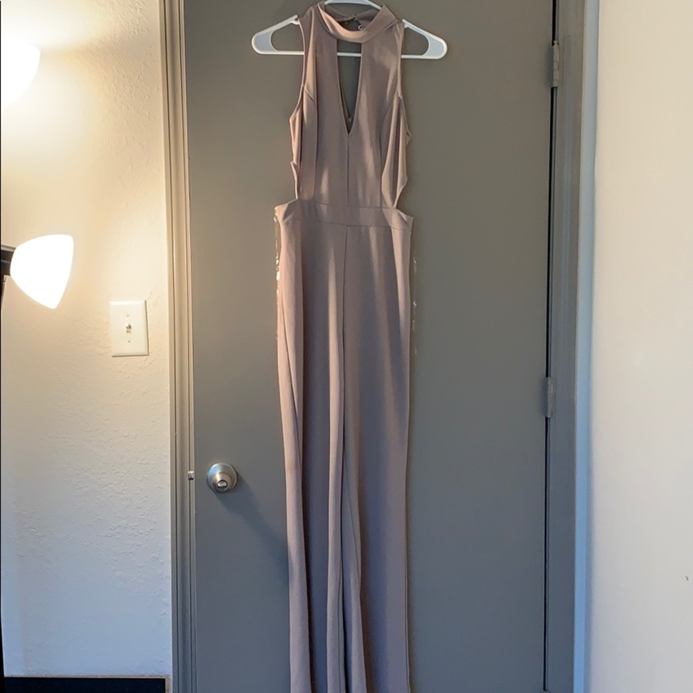 Tan jumpsuit
